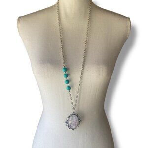 Plunder Less Worry More Faith Christian Inspirational Silver Pendant Necklace